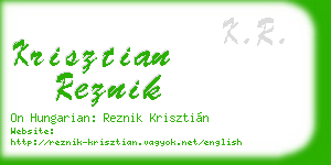 krisztian reznik business card